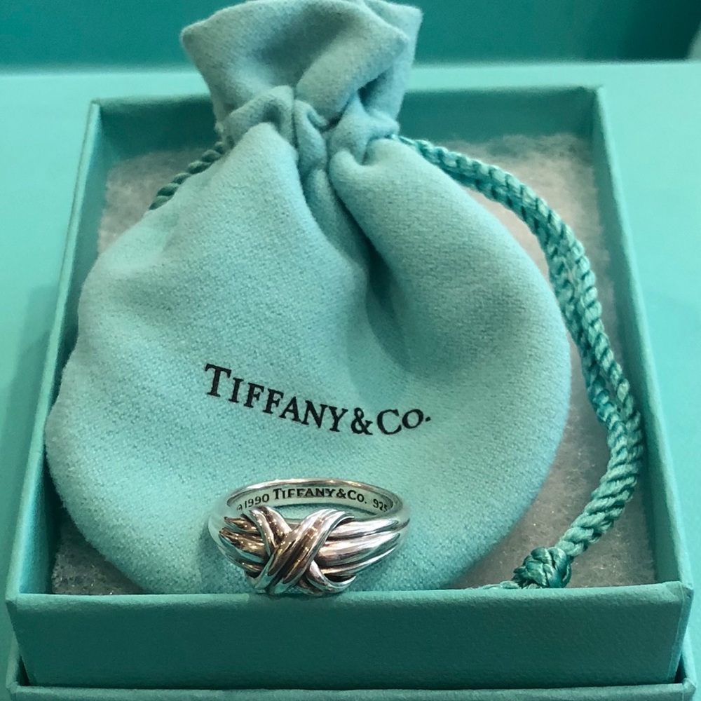 Authentic Tiffany & Co. Signature X Ring